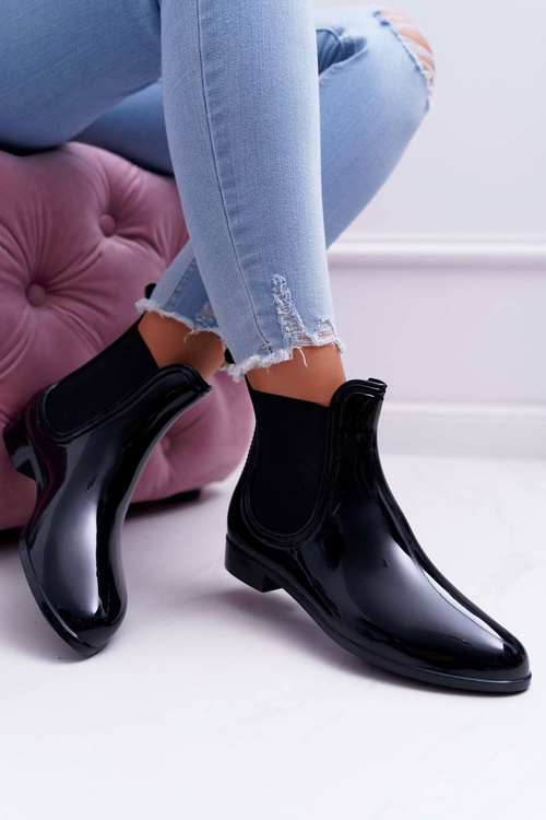 Čierne ženské topánky Mesado Chelsea topánky