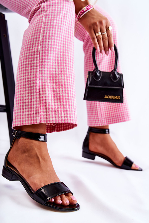 Dámské Lakovane sandály Černá Shanley