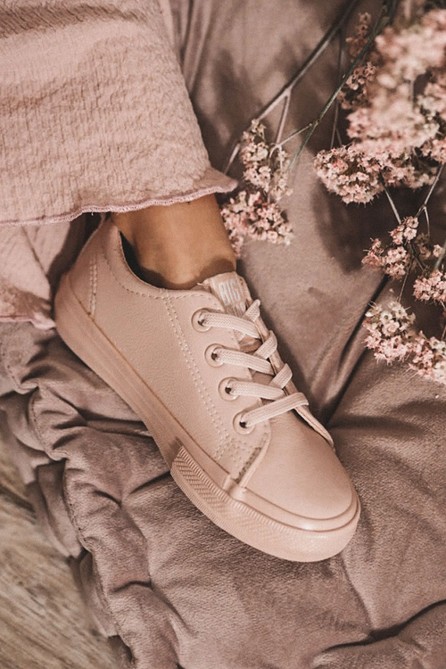 Kožené tenisky Big Star JJ374022 Nude