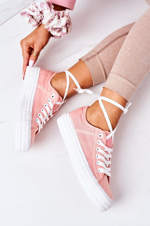 Ženské tenisky na platforme Lee Cooper LCW-21-31-0125L CORAL