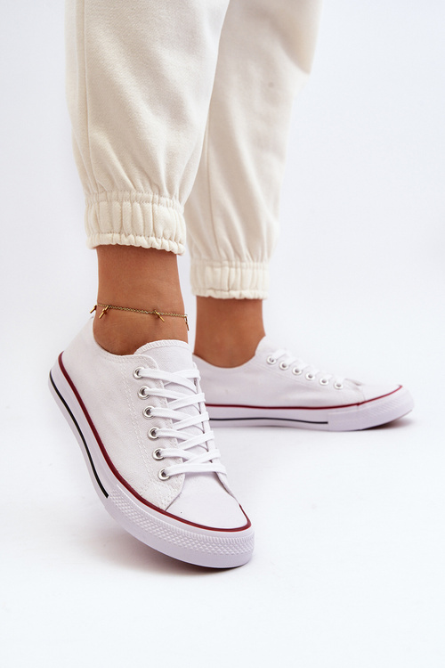 Čierne a biele tenisky pre dámske klasické ECOMA