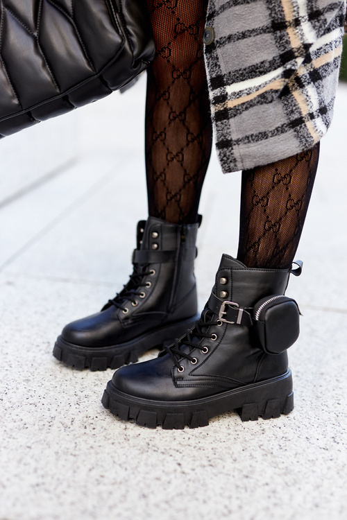 Čierne topánky Olenisse s obličkami