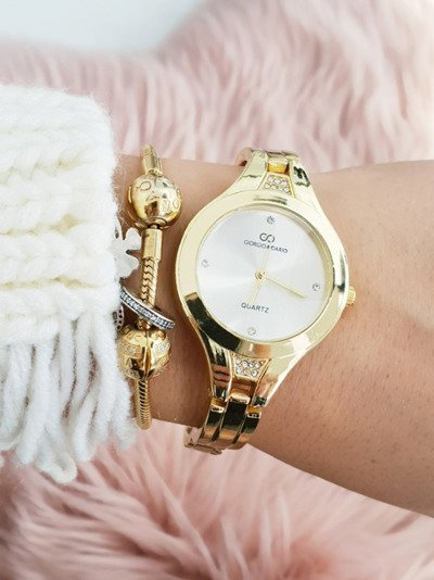 Giorgio a Dario Golden Women's Watch on Preta náramok