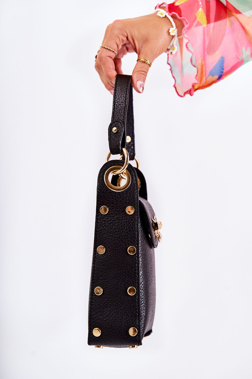 Malá dámská kabelka s Ornamentem Černá Ellies