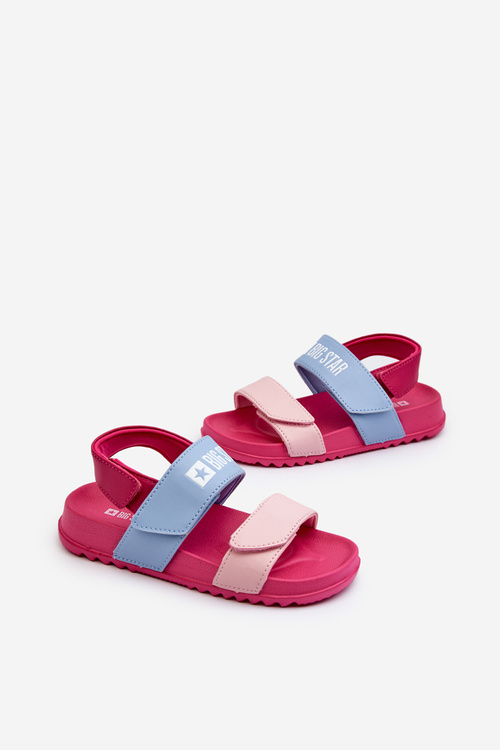 Lehké sandály pro dívčí Big Star NN374527 Růžové