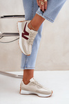 Dámske Športové Topánky Sneakers Béžovo-Červené Britma