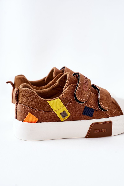 Detské tenisky na suchý zips Veľká hviezda II374017 Camel