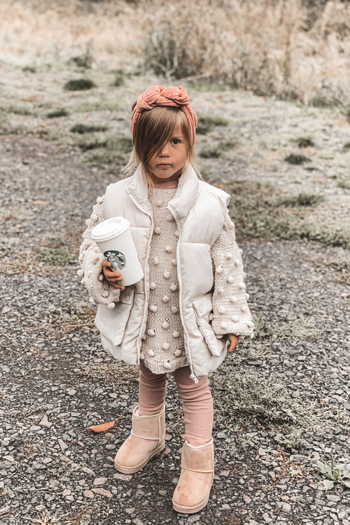 Dětské Teplé Sněhule Semišové Béžové Gooby