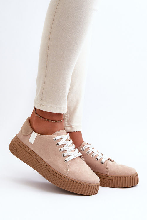 Dámske tenisky MEMORY FOAM SYSTEM BIG STAR NN276002 Tmavobežové