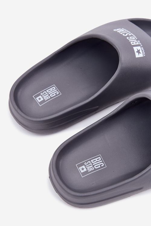 Pěnové Pánské Sandály S Logem Big Star RR174A013 Šedé