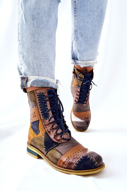 Boty Kožené Maciejka Různobarevné 05095-39