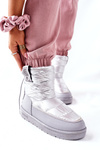 Dámske snehové topánky Big Star II274118 Striebro