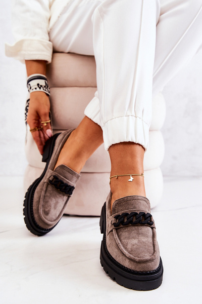 Laera Suede Shoes La.fi Gray Sapphira