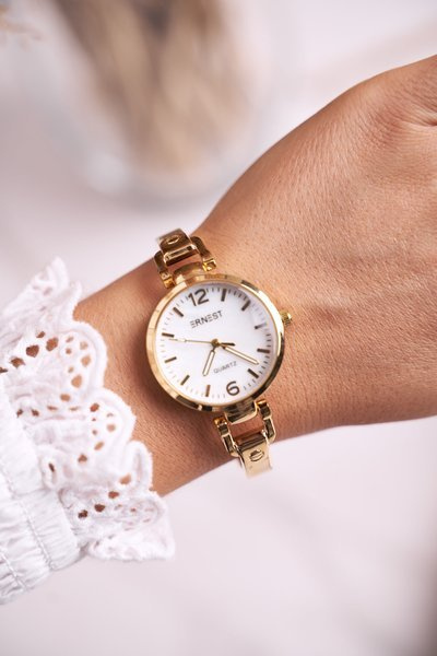 Dámské Hodinky Náramek Ernest Zlaté Chic