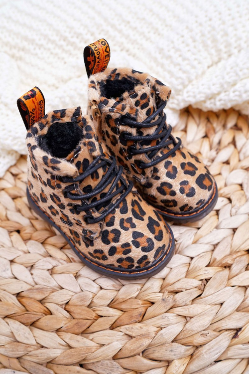 Dětské Boty Se Zipem Leopard Lilo