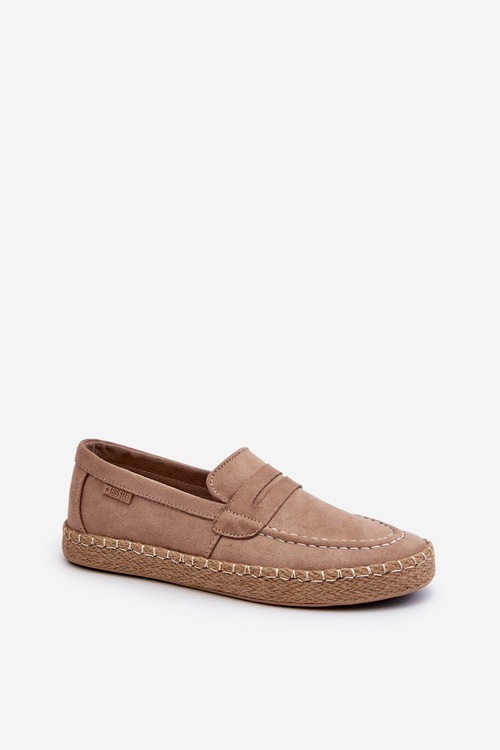 Eko Zamszowe Espadryle Pánské Big Star NN174049 Beige