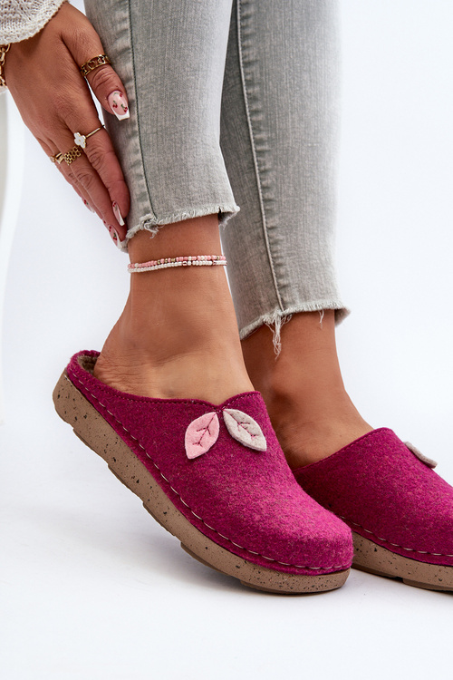 Dámske filcové papuče Inblu ED000013 fuchsiová