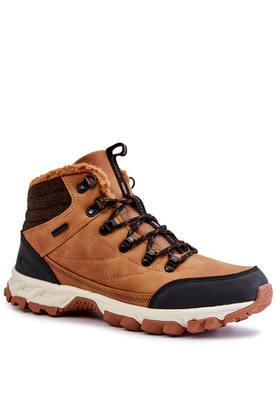 Pánske izolované topánky krížové džínsy KK1R4021C Camel Trekking topánky