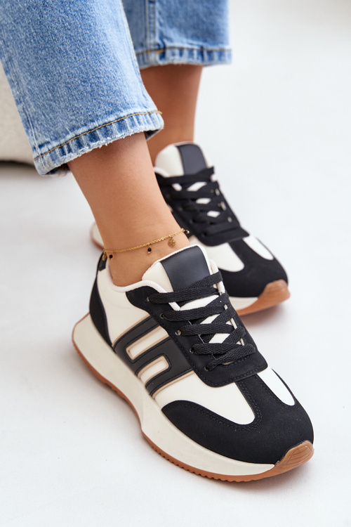 Tenisky Športové Topánky Na Platforme Dámske Čierne Thari