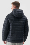 Pánská Péřová Bunda S Kapucí 4F Černá 4FWAW24TDJAM484-20S