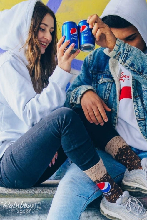 Duhové ponožky Pivo v plechovce 1 pár