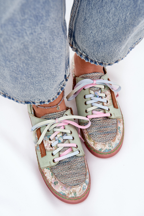 Kožené Dámske Poltopánky Maciejka 06791-09 Svetlozelené