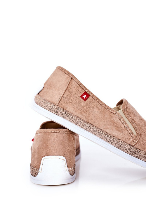 Pánsky semišový espadrilles veľká hviezda HH176003 béžová