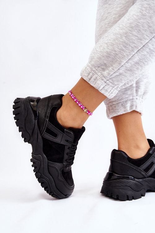 Módní sportovní obuv Tenisky Černá Frezio