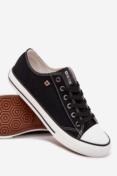 Pánské Nízké Textilní Tenisky Big Star DD174504 Černé