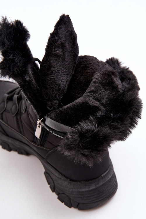 Dámske snehové topánky s čiernym posúvačom Vittor