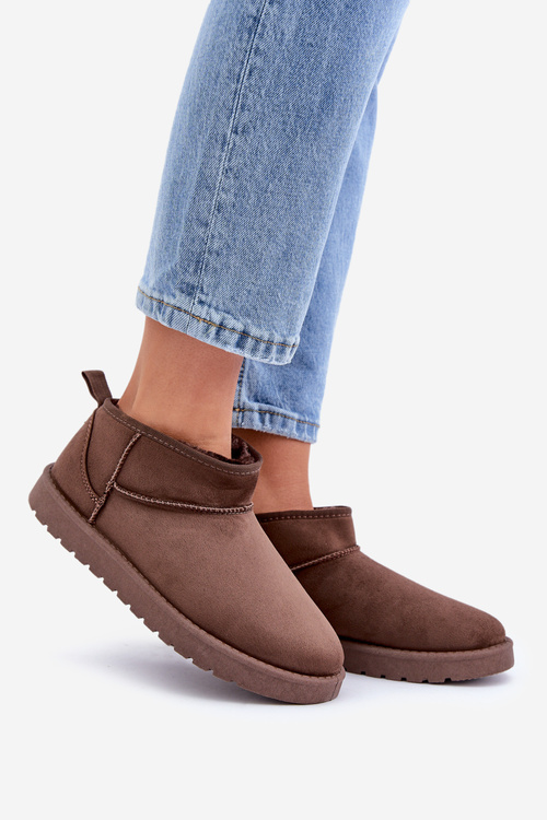 Nízke Snehule Z Eko Semiša Hnedé Nelsanna