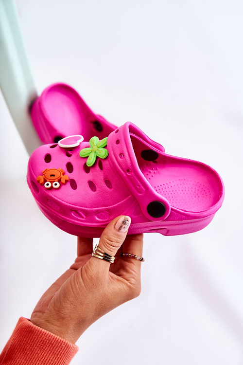 Dětské pěnové pantofle Crocs fuchsie Sailor