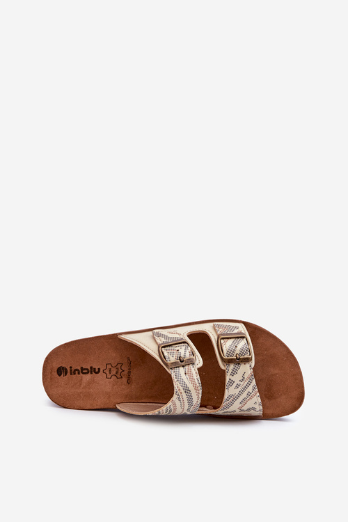 Pohodlné Dámske Papuče S Sponami Inblu CP000045 Zlaté