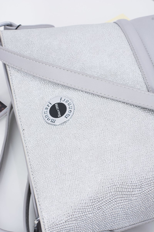 Women's Handbag Silver Gray Postman
