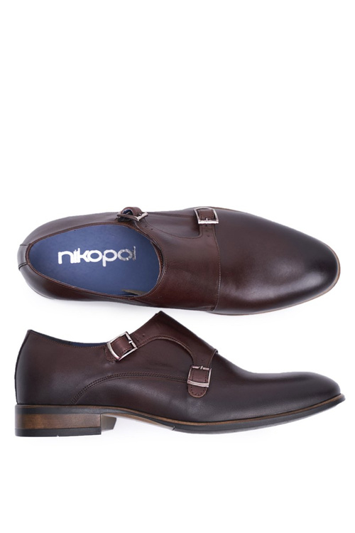 Pánske kožené topánky Monk Nikopol Brown 1720