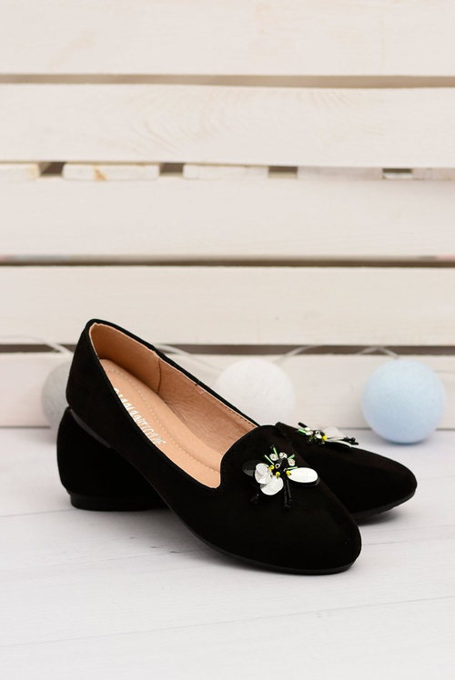 Suede Black Women's Ballerinas Lordy Vena