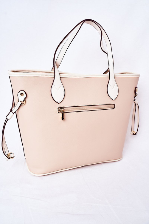 Prolamovaná Kabelka Shopper Přes Rameno NOBO K3160 Béžová
