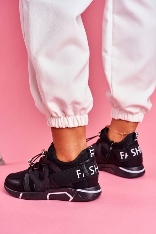 Dámská Sportovní Obuv se Zipem Černá Terfin