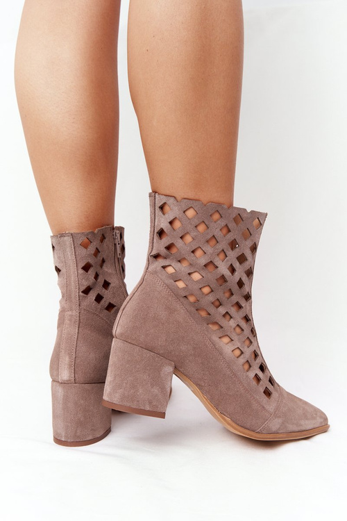 Subcrew Openwork High podpätky Nicole 2638 Brown