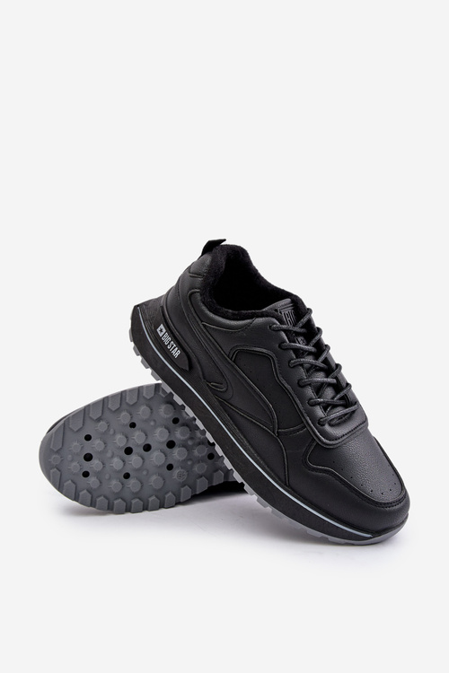 Zateplené pánské sneakers Big Star OO174675 HI-POLY SYSTEM Černé