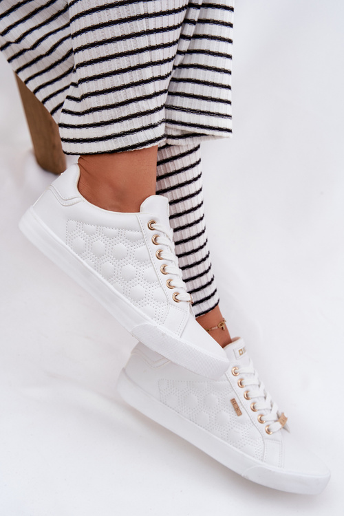 Dámske Tenisky Z Eko Kože Big Star RR274322 Biele