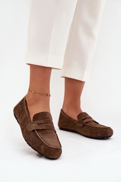 Loafery Mokasíny Dámske Ploché Tmavozelené Soreline