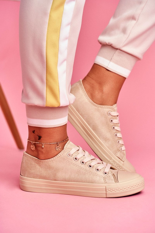 Ženské béžové semišové tenisky El Paso