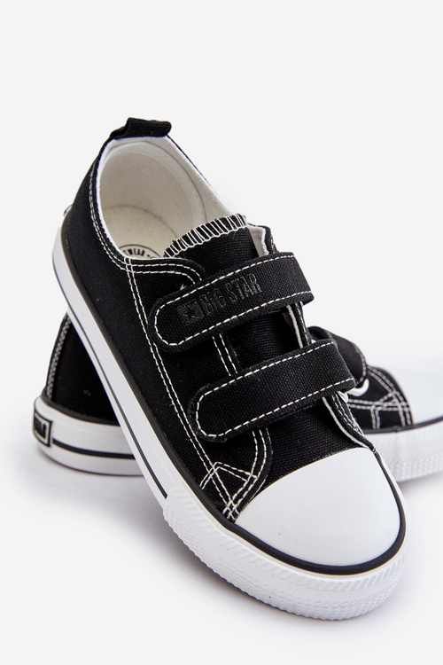 Dětské Tenisky Na Suchý Zip Big Star OO374008 Černé