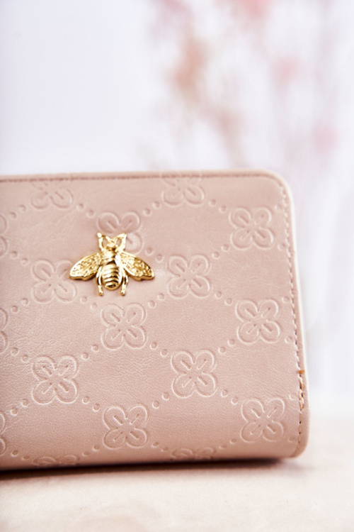 Dámská malá peněženka s ornamentem béžový Sanchos