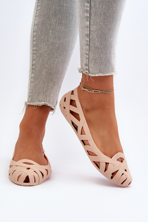 Dámske gumové baletky Nude Salam