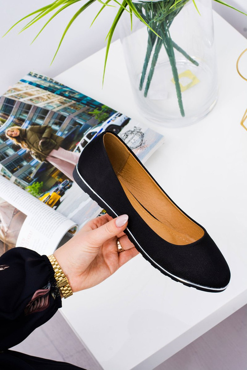 Dámske baleríny Elegantné saténové komiks