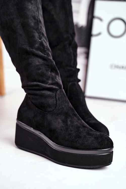 Dámske topánky Sergio Leone na platforme Black BT732