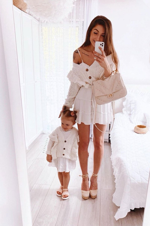 Dětské Pletené Sandály Růžové Adella