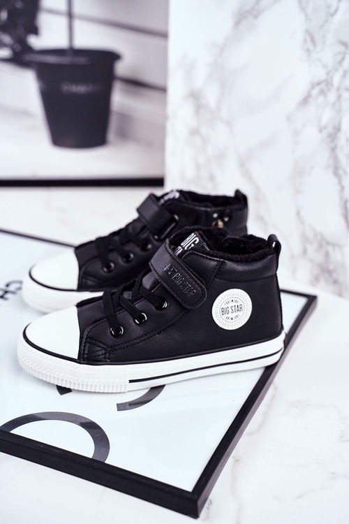 Detská izolovaná veľká hviezda GG374035 Čierne tenisky